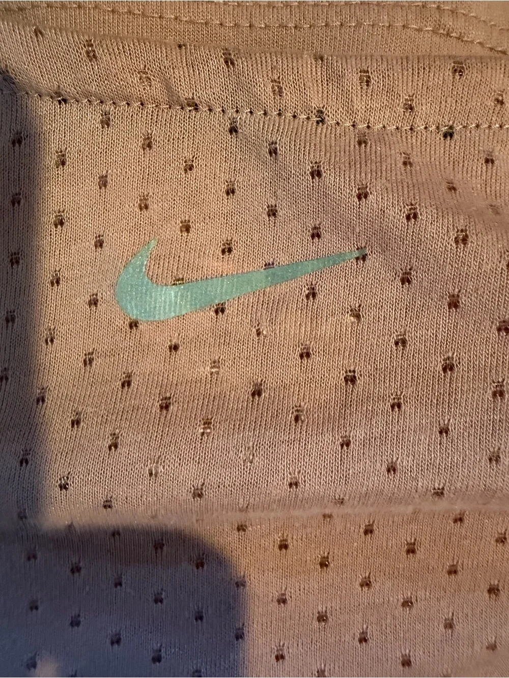 Nike Light Pink Dri-FIT Top with gray Swoosh